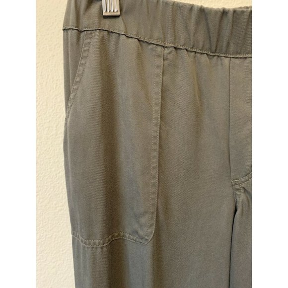 OLIVE +OAK WOMENS PANTS solid GREEN OLIVE Tencel soft comfort Jogger Small - Picture 2 of 8
